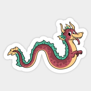 Smiley Serpent Sticker